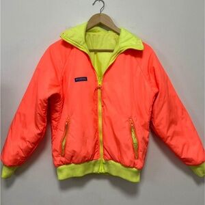 Vintage Columbia Neon Small Reversible Coat